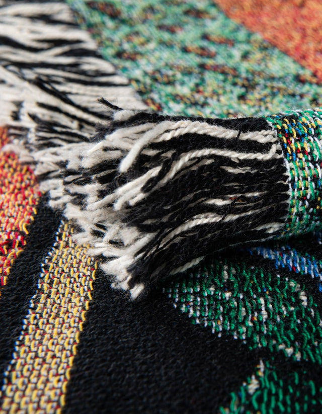 Green 4' 6 x 6' Throw Blanket Rectangle Area Rug 100% Cotton Washable Cozy Soft Warm Room Decor Accent Made In USA