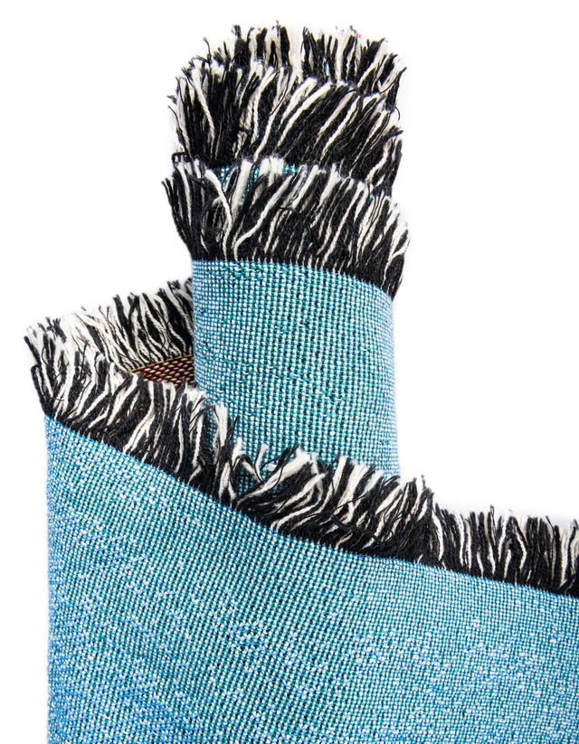 Multicolor 4' 6 x 6' Throw Blanket Rectangle Area Rug 100% Cotton Washable Cozy Soft Warm Room Decor Accent Made In USA