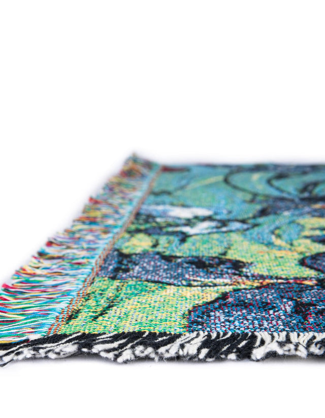 Multicolor 4' 6 x 6' Throw Blanket Rectangle Area Rug 100% Cotton Washable Cozy Soft Warm Room Decor Accent Made In USA