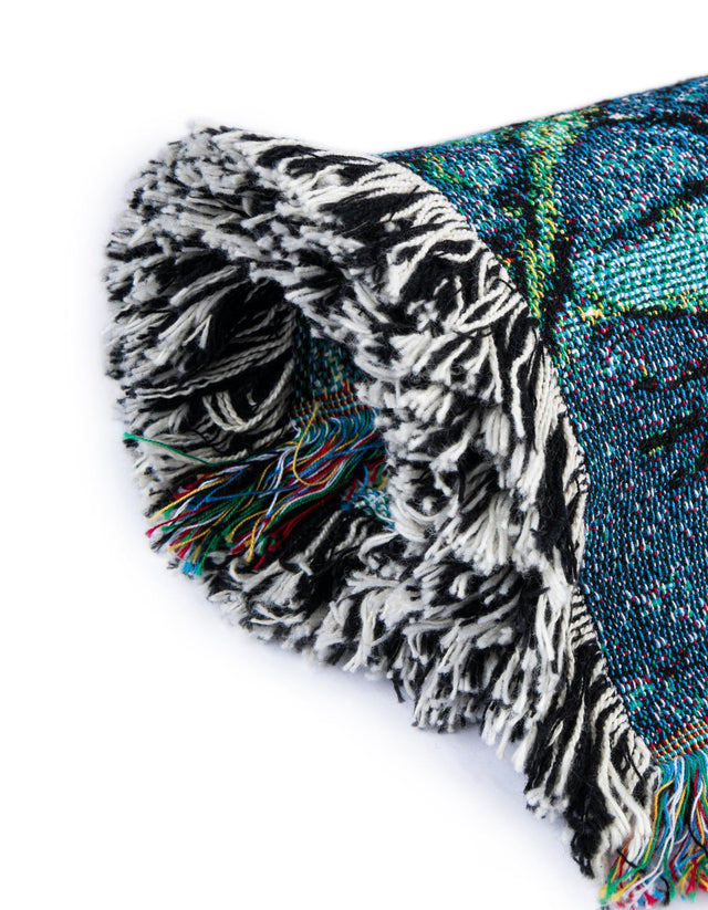 Multicolor 4' 6 x 6' Throw Blanket Rectangle Area Rug 100% Cotton Washable Cozy Soft Warm Room Decor Accent Made In USA