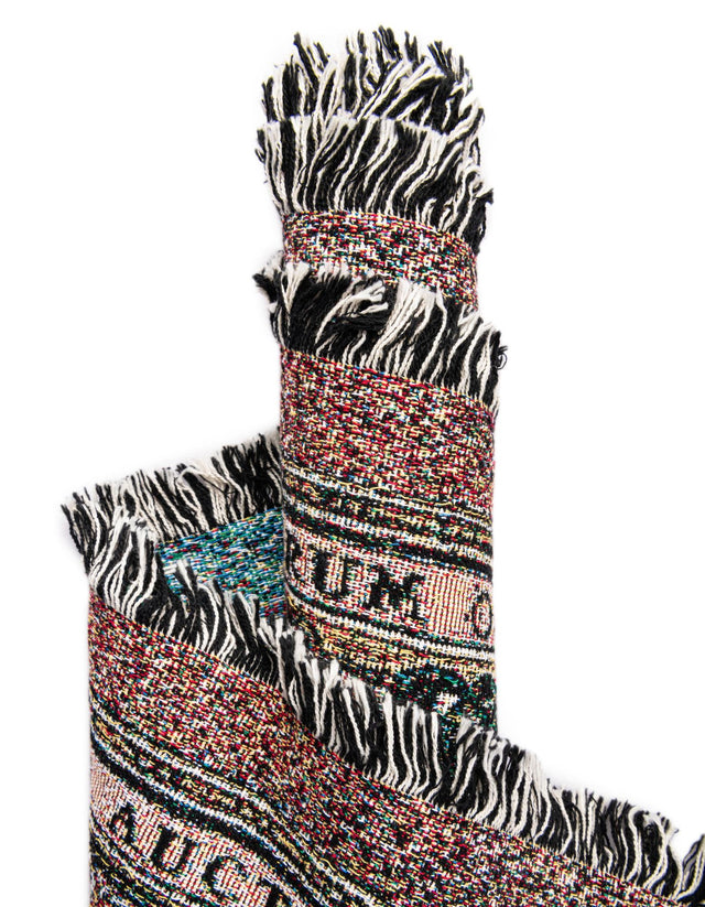 Multicolor 4' 6 x 6' Throw Blanket Rectangle Area Rug 100% Cotton Washable Cozy Soft Warm Room Decor Accent Made In USA