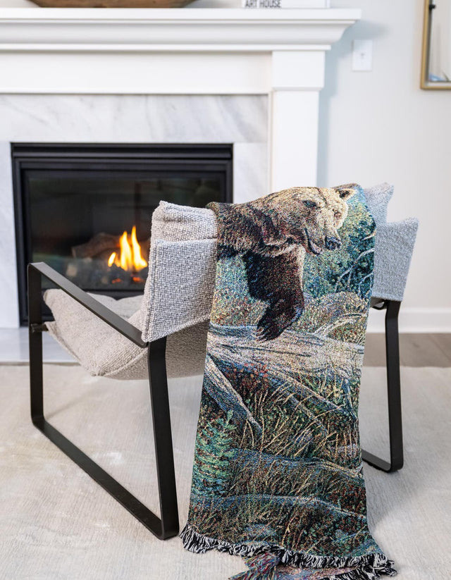 Multicolor 4' 6 x 6' Throw Blanket Rectangle Area Rug 100% Cotton Washable Cozy Soft Warm Room Decor Accent Made In USA