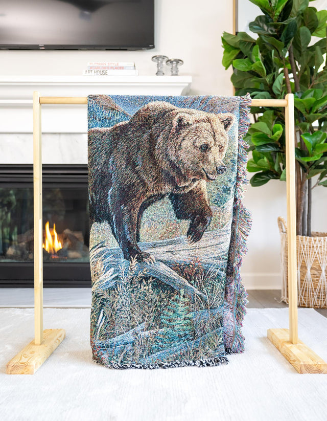 Multicolor 4' 6 x 6' Throw Blanket Rectangle Area Rug 100% Cotton Washable Cozy Soft Warm Room Decor Accent Made In USA