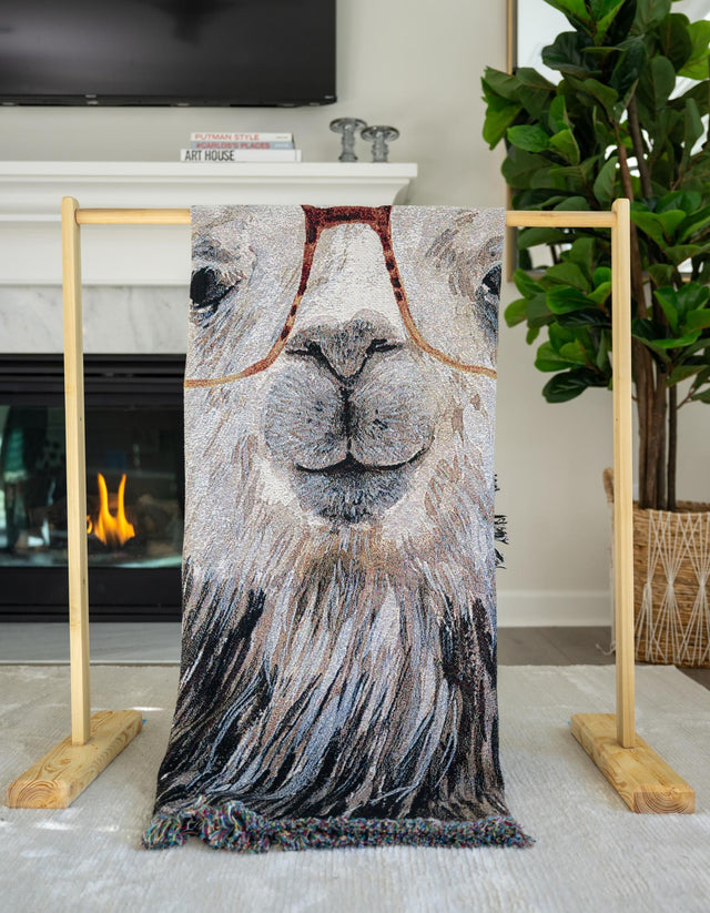 Multicolor 4' 6 x 6' Throw Blanket Rectangle Area Rug 100% Cotton Washable Cozy Soft Warm Room Decor Accent Made In USA