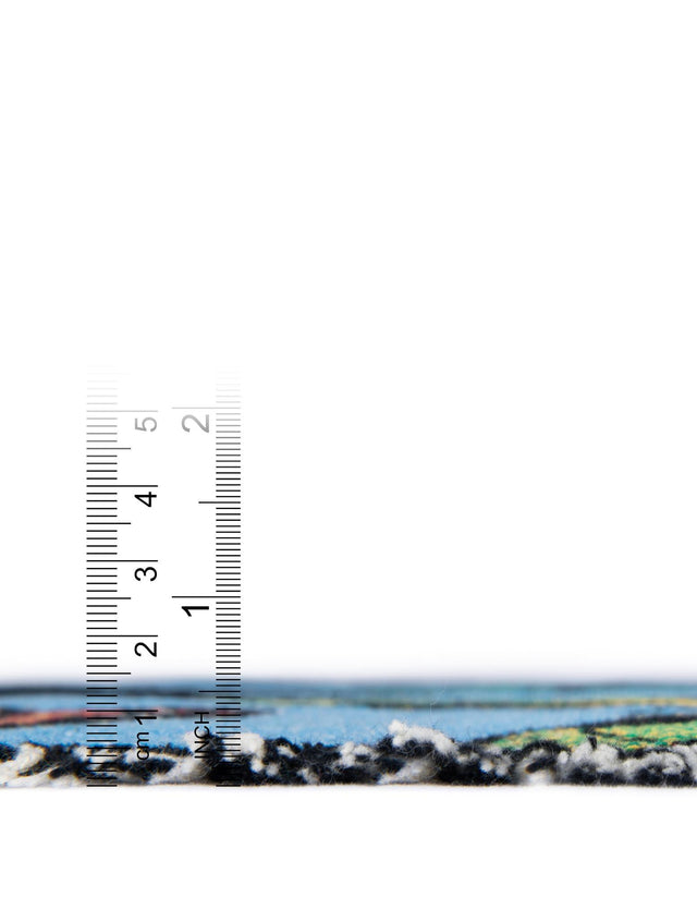 Multicolor 4' 6 x 6' Throw Blanket Rectangle Area Rug 100% Cotton Washable Cozy Soft Warm Room Decor Accent Made In USA