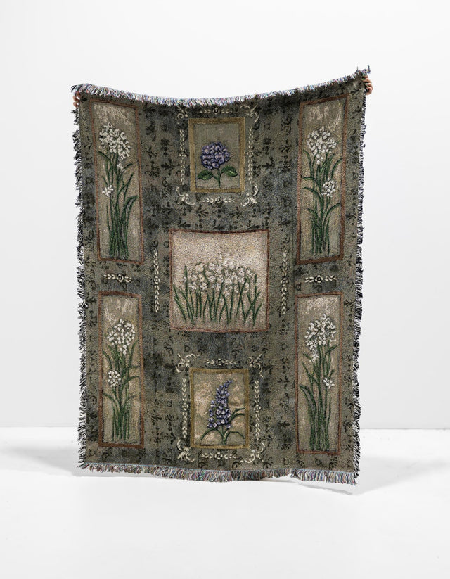 Multicolor 4' 6 x 6' Throw Blanket Rectangle Area Rug 100% Cotton Washable Cozy Soft Warm Room Decor Accent Made In USA