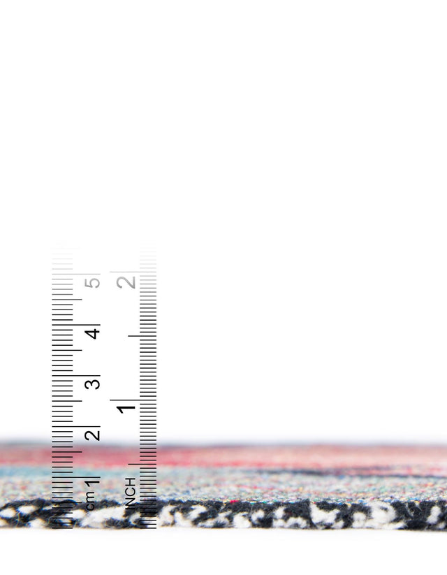 Multicolor 4' 6 x 6' Throw Blanket Rectangle Area Rug 100% Cotton Washable Cozy Soft Warm Room Decor Accent Made In USA