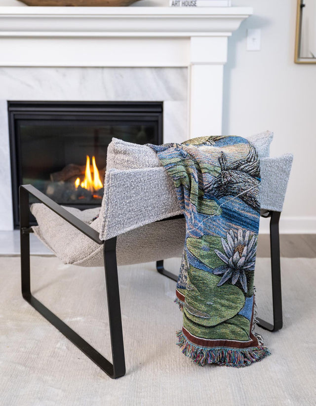 Multicolor 4' 6 x 6' Throw Blanket Rectangle Area Rug 100% Cotton Washable Cozy Soft Warm Room Decor Accent Made In USA