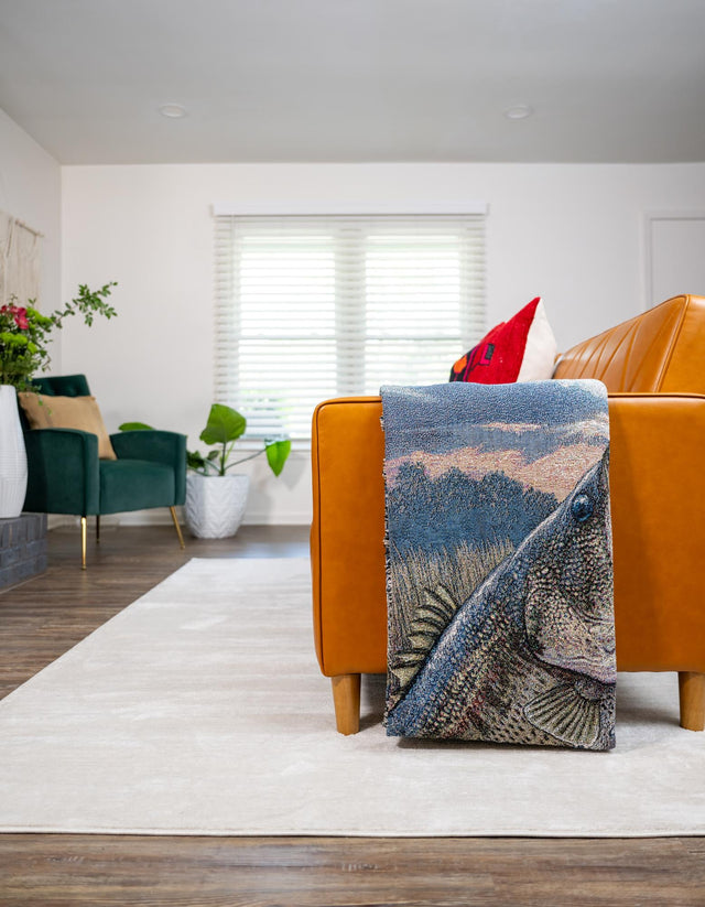 Multicolor 4' 6 x 6' Throw Blanket Rectangle Area Rug 100% Cotton Washable Cozy Soft Warm Room Decor Accent Made In USA