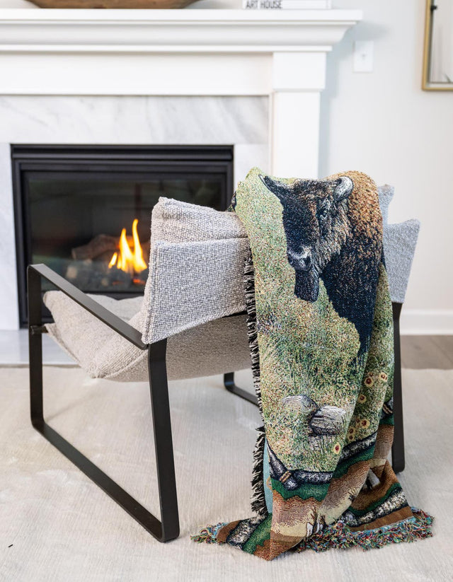 Multicolor 4' 6 x 6' Throw Blanket Rectangle Area Rug 100% Cotton Washable Cozy Soft Warm Room Decor Accent Made In USA