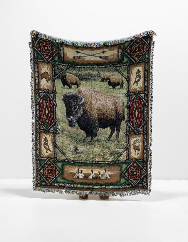 Multicolor 4' 6 x 6' Throw Blanket Rectangle Area Rug 100% Cotton Washable Cozy Soft Warm Room Decor Accent Made In USA