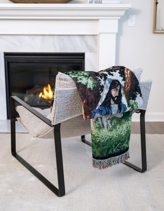 Green 4' 6 x 6' Throw Blanket Rectangle Area Rug 100% Cotton Washable Cozy Soft Warm Room Decor Accent Made In USA