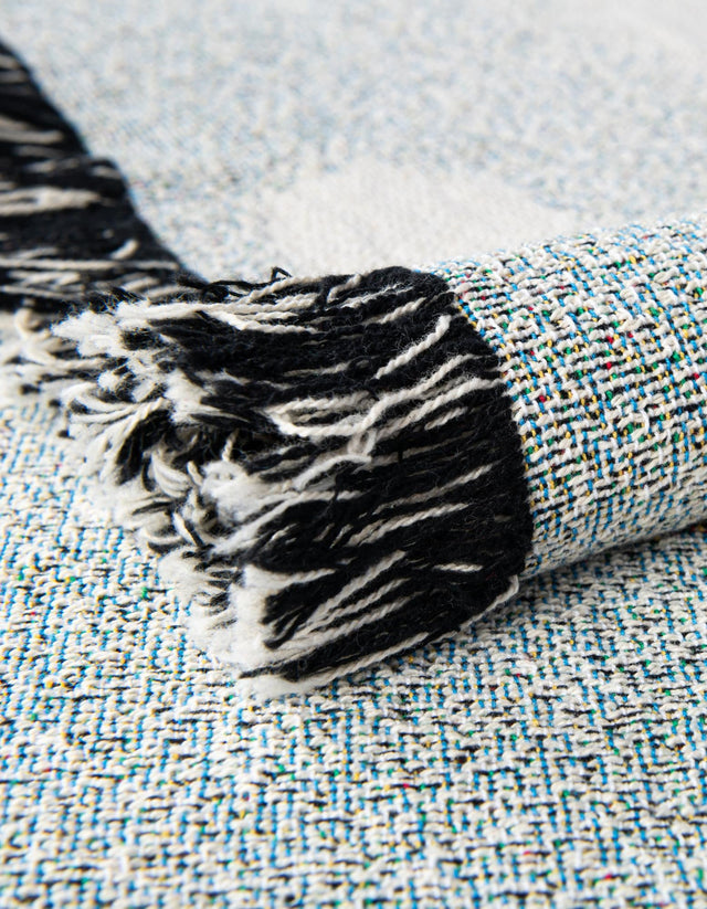 Brown 4' 6 x 6' Throw Blanket Rectangle Area Rug 100% Cotton Washable Cozy Soft Warm Room Decor Accent Made In USA