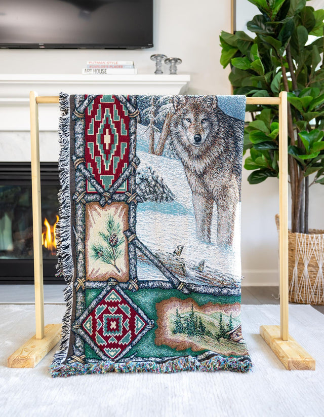 Multicolor 4' 6 x 6' Throw Blanket Rectangle Area Rug 100% Cotton Washable Cozy Soft Warm Room Decor Accent Made In USA