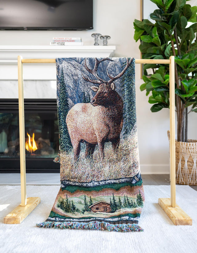 Multicolor 4' 6 x 6' Throw Blanket Rectangle Area Rug 100% Cotton Washable Cozy Soft Warm Room Decor Accent Made In USA