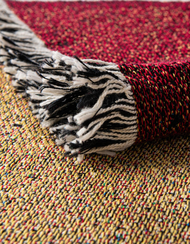 Multicolor 4' 6 x 6' Throw Blanket Rectangle Area Rug 100% Cotton Washable Cozy Soft Warm Room Decor Accent Made In USA