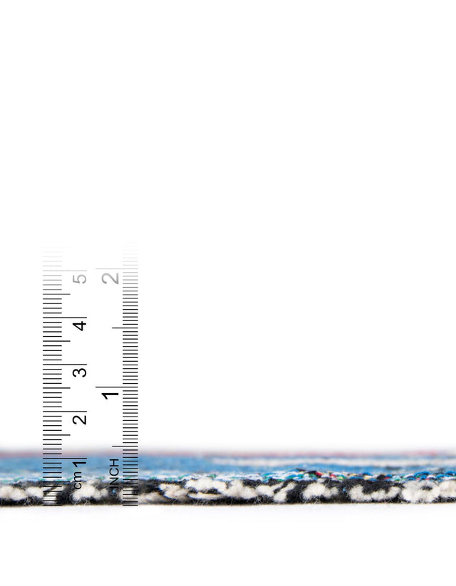 Multicolor 4' 6 x 6' Throw Blanket Rectangle Area Rug 100% Cotton Washable Cozy Soft Warm Room Decor Accent Made In USA