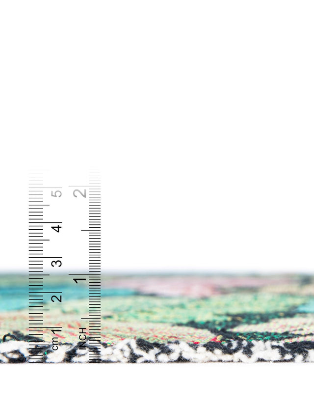 Multicolor 4' 6 x 6' Throw Blanket Rectangle Area Rug 100% Cotton Washable Cozy Soft Warm Room Decor Accent Made In USA