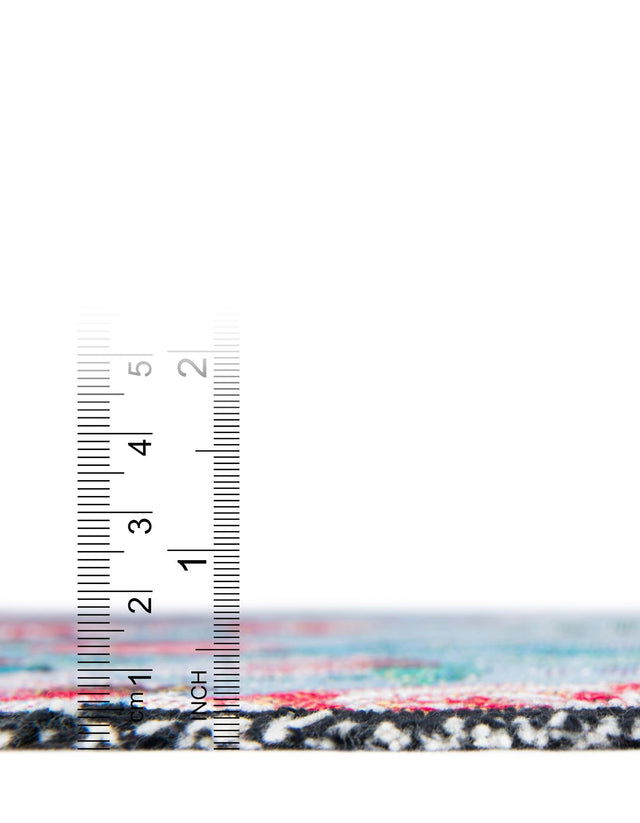 Multicolor 4' 6 x 6' Throw Blanket Rectangle Area Rug 100% Cotton Washable Cozy Soft Warm Room Decor Accent Made In USA