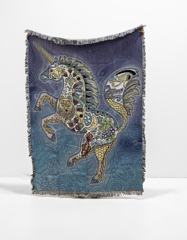 Multicolor 4' 6 x 6' Throw Blanket Rectangle Area Rug 100% Cotton Washable Cozy Soft Warm Room Decor Accent Made In USA