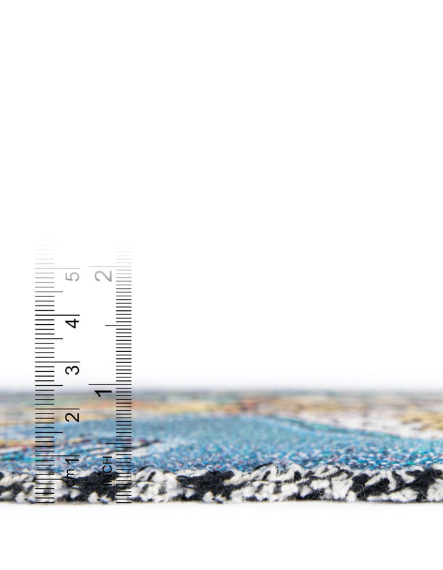 Multicolor 4' 6 x 6' Throw Blanket Rectangle Area Rug 100% Cotton Washable Cozy Soft Warm Room Decor Accent Made In USA