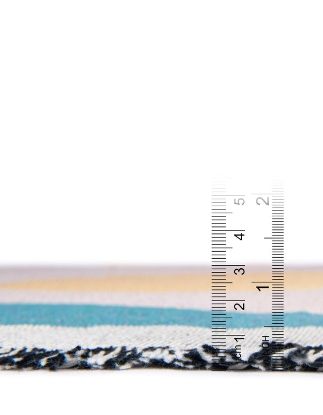 Multicolor 4' 6 x 6' Throw Blanket Rectangle Area Rug 100% Cotton Washable Cozy Soft Warm Room Decor Accent Made In USA