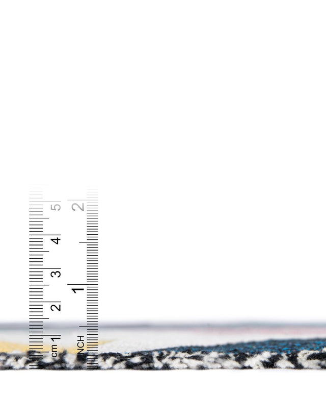 Multicolor 4' 6 x 6' Throw Blanket Rectangle Area Rug 100% Cotton Washable Cozy Soft Warm Room Decor Accent Made In USA