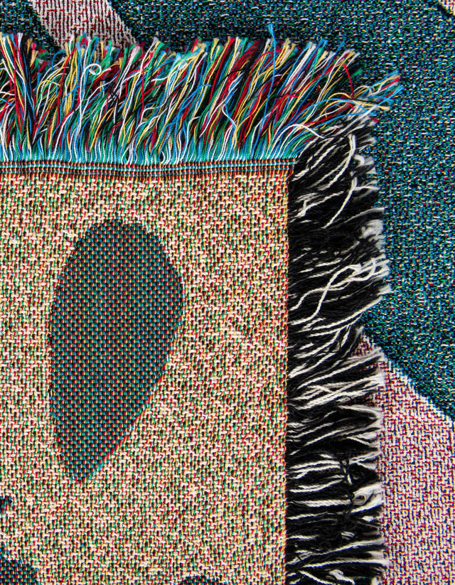 Multicolor 4' 6 x 6' Throw Blanket Rectangle Area Rug 100% Cotton Washable Cozy Soft Warm Room Decor Accent Made In USA