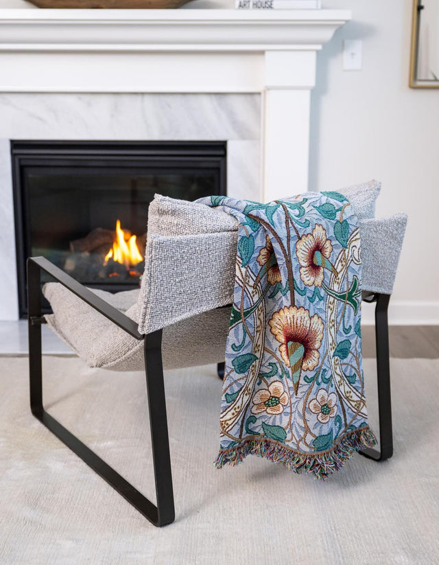 Multicolor 4' 6 x 6' Throw Blanket Rectangle Area Rug 100% Cotton Washable Cozy Soft Warm Room Decor Accent Made In USA