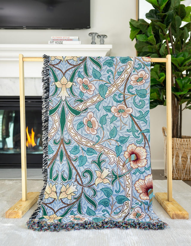 Multicolor 4' 6 x 6' Throw Blanket Rectangle Area Rug 100% Cotton Washable Cozy Soft Warm Room Decor Accent Made In USA