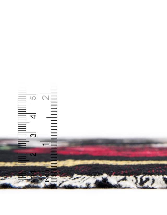 Multicolor 4' 6 x 6' Throw Blanket Rectangle Area Rug 100% Cotton Washable Cozy Soft Warm Room Decor Accent Made In USA