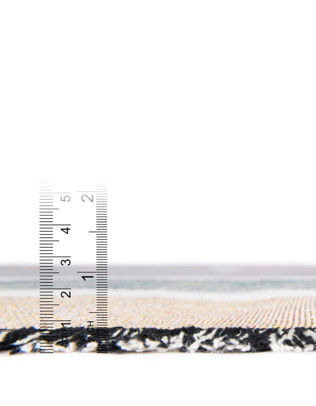 Multicolor 4' 6 x 6' Throw Blanket Rectangle Area Rug 100% Cotton Washable Cozy Soft Warm Room Decor Accent Made In USA