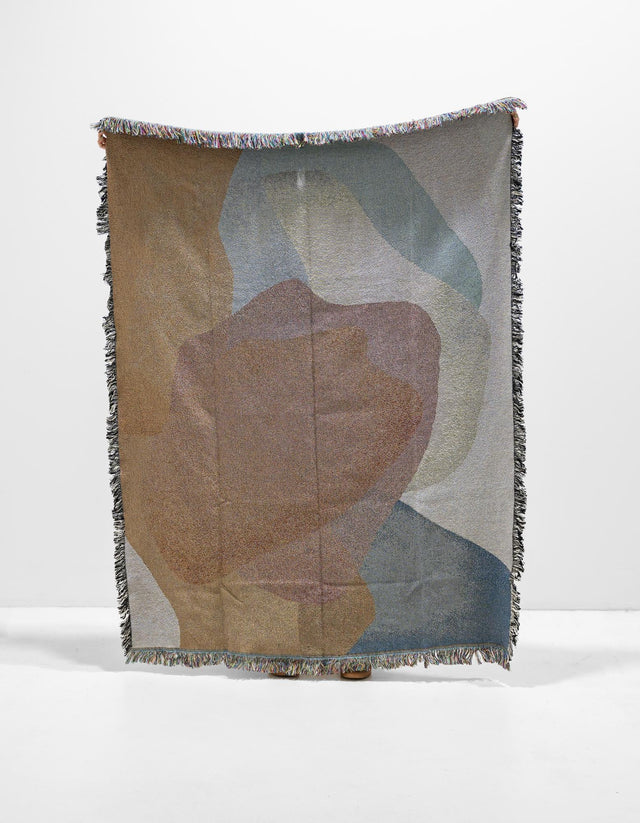 Multicolor 4' 6 x 6' Throw Blanket Rectangle Area Rug 100% Cotton Washable Cozy Soft Warm Room Decor Accent Made In USA