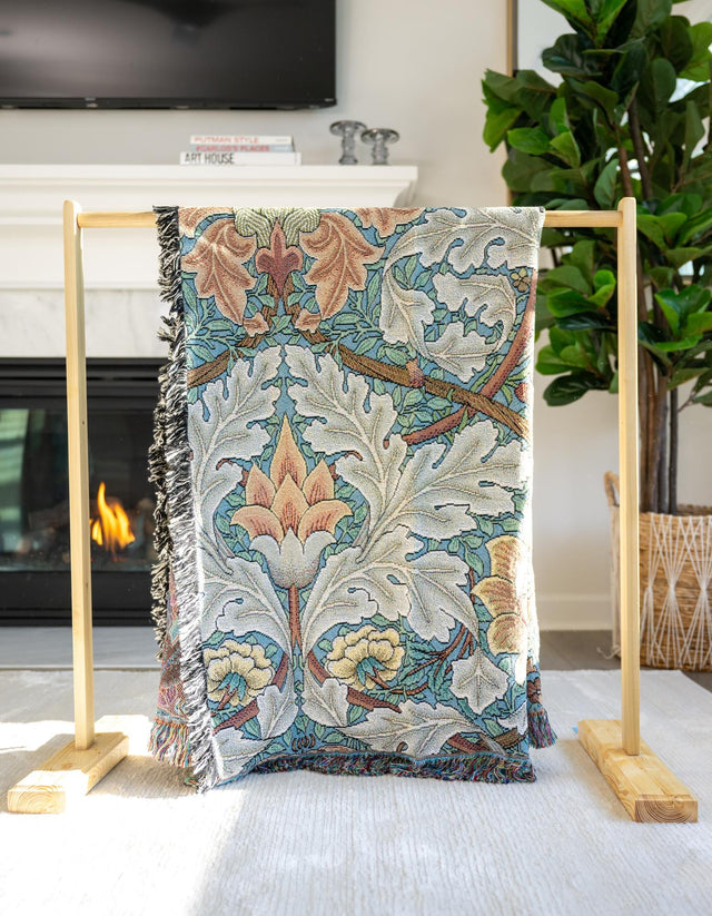 Multicolor 4' 6 x 6' Throw Blanket Rectangle Area Rug 100% Cotton Washable Cozy Soft Warm Room Decor Accent Made In USA