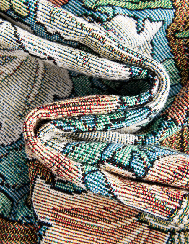 Multicolor 4' 6 x 6' Throw Blanket Rectangle Area Rug 100% Cotton Washable Cozy Soft Warm Room Decor Accent Made In USA