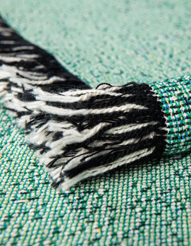 Multicolor 4' 6 x 6' Throw Blanket Rectangle Area Rug 100% Cotton Washable Cozy Soft Warm Room Decor Accent Made In USA