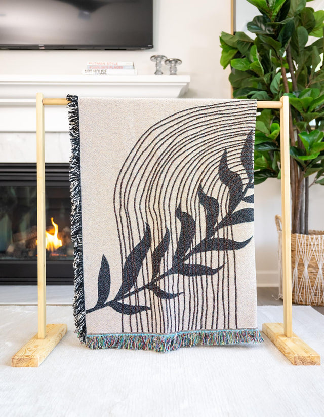 Multicolor 4' 6 x 6' Throw Blanket Rectangle Area Rug 100% Cotton Washable Cozy Soft Warm Room Decor Accent Made In USA