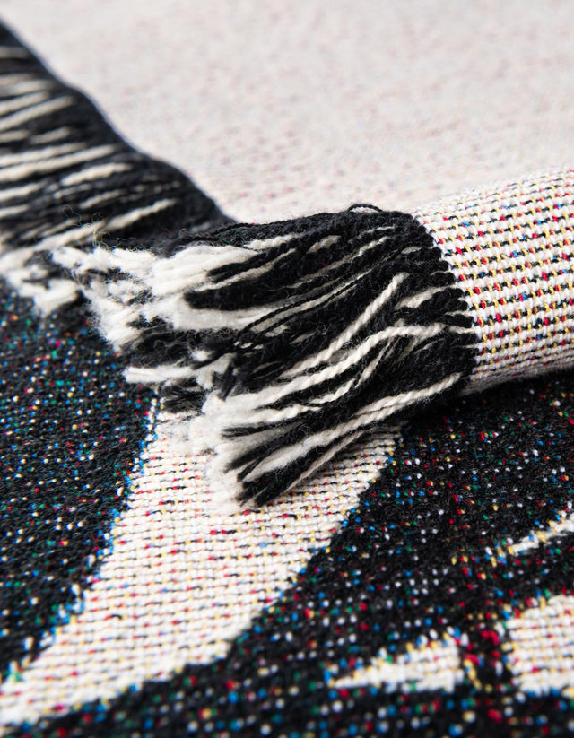 Multicolor 4' 6 x 6' Throw Blanket Rectangle Area Rug 100% Cotton Washable Cozy Soft Warm Room Decor Accent Made In USA