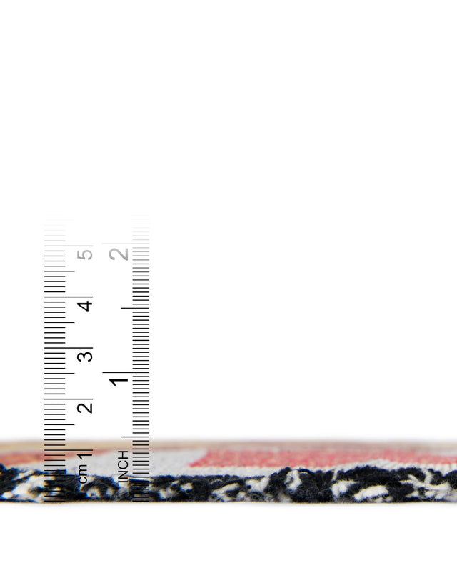 Multicolor 4' 6 x 6' Throw Blanket Rectangle Area Rug 100% Cotton Washable Cozy Soft Warm Room Decor Accent Made In USA