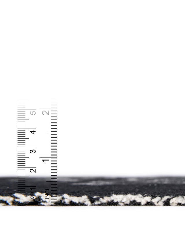 Black and White 4' 6 x 6' Throw Blanket Rectangle Area Rug 100% Cotton Washable Cozy Soft Warm Room Decor Accent Made In USA