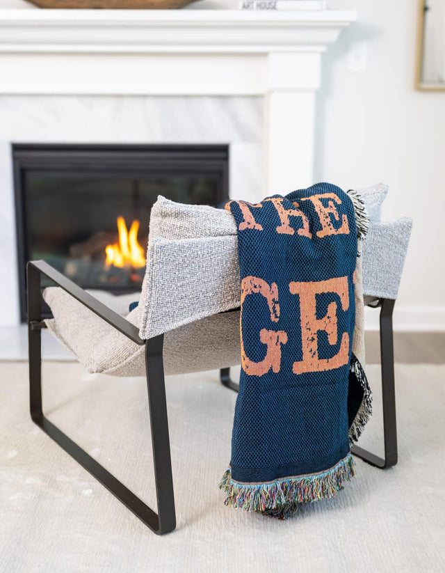 Multicolor 4' 6 x 6' Throw Blanket Rectangle Area Rug 100% Cotton Washable Cozy Soft Warm Room Decor Accent Made In USA