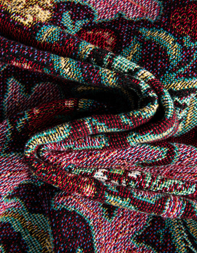 Multicolor 4' 6 x 6' Throw Blanket Rectangle Area Rug 100% Cotton Washable Cozy Soft Warm Room Decor Accent Made In USA