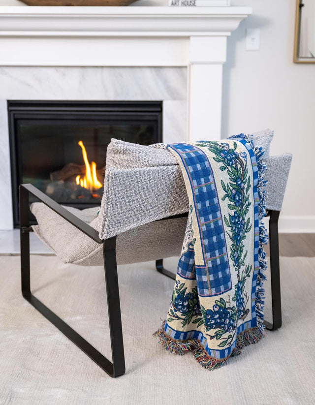 Multicolor 4' 6 x 6' Throw Blanket Rectangle Area Rug 100% Cotton Washable Cozy Soft Warm Room Decor Accent Made In USA