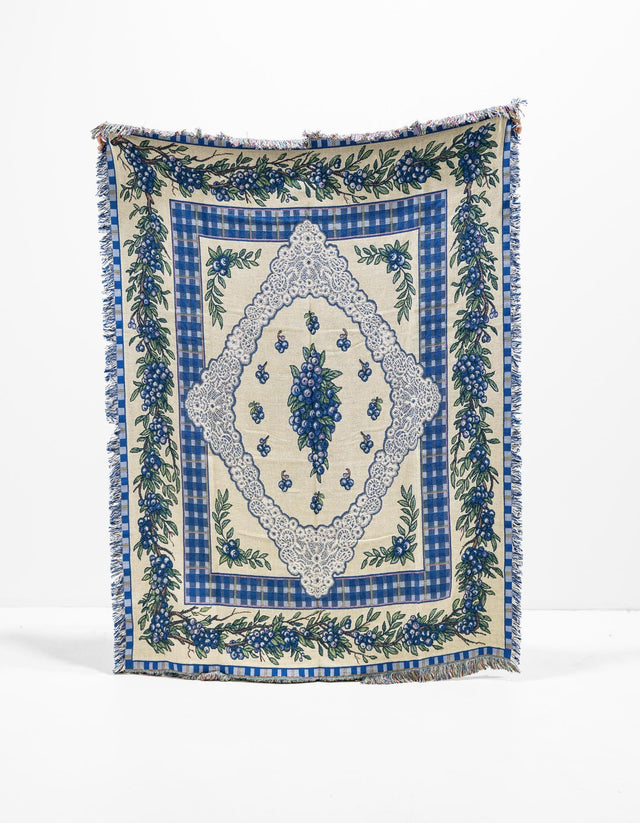 Multicolor 4' 6 x 6' Throw Blanket Rectangle Area Rug 100% Cotton Washable Cozy Soft Warm Room Decor Accent Made In USA