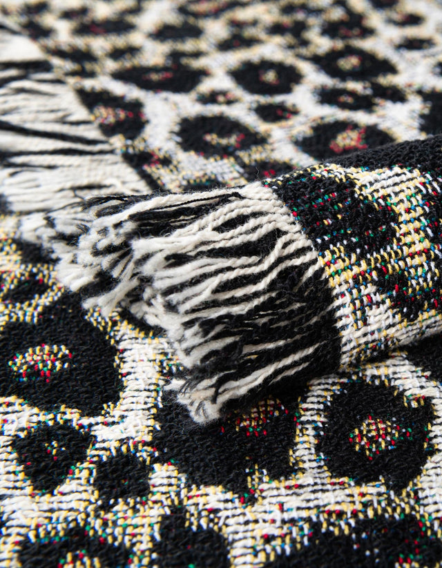 Multicolor 4' 6 x 6' Throw Blanket Rectangle Area Rug 100% Cotton Washable Cozy Soft Warm Room Decor Accent Made In USA