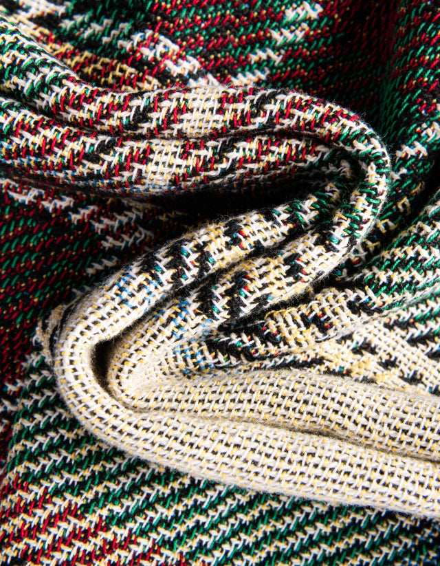 Multicolor 4' 6 x 6' Throw Blanket Rectangle Area Rug 100% Cotton Washable Cozy Soft Warm Room Decor Accent Made In USA