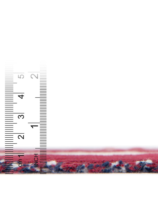 Red and Blue 4' 6 x 6' Throw Blanket Rectangle Area Rug 100% Cotton Washable Cozy Soft Warm Room Decor Accent Made In USA