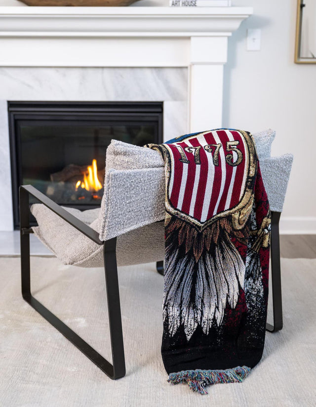 Multicolor 4' 6 x 6' Throw Blanket Rectangle Area Rug 100% Cotton Washable Cozy Soft Warm Room Decor Accent Made In USA