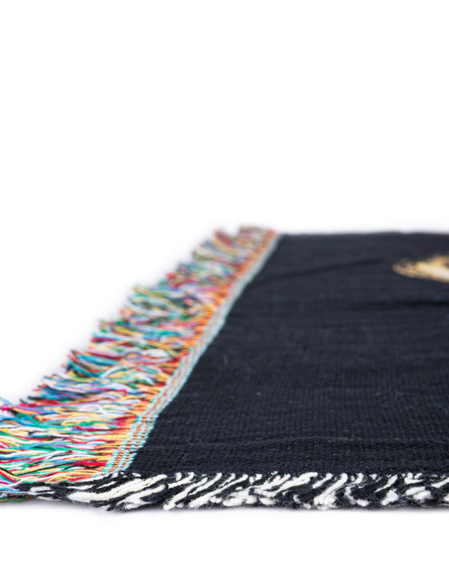 Multicolor 4' 6 x 6' Throw Blanket Rectangle Area Rug 100% Cotton Washable Cozy Soft Warm Room Decor Accent Made In USA