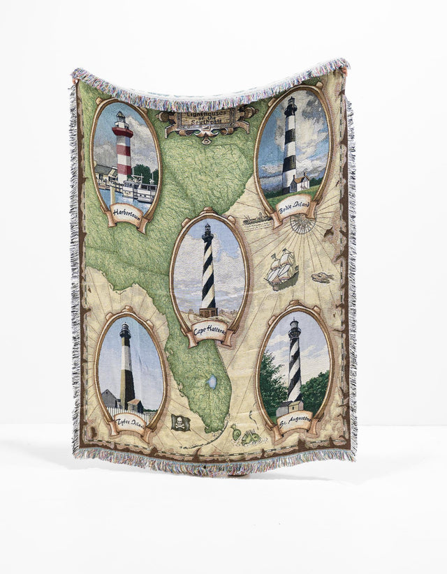 Multicolor 4' 6 x 6' Throw Blanket Rectangle Area Rug 100% Cotton Washable Cozy Soft Warm Room Decor Accent Made In USA